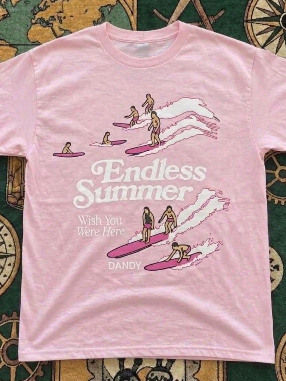 Gildan Pink "Endless Summer" Graphic Tee